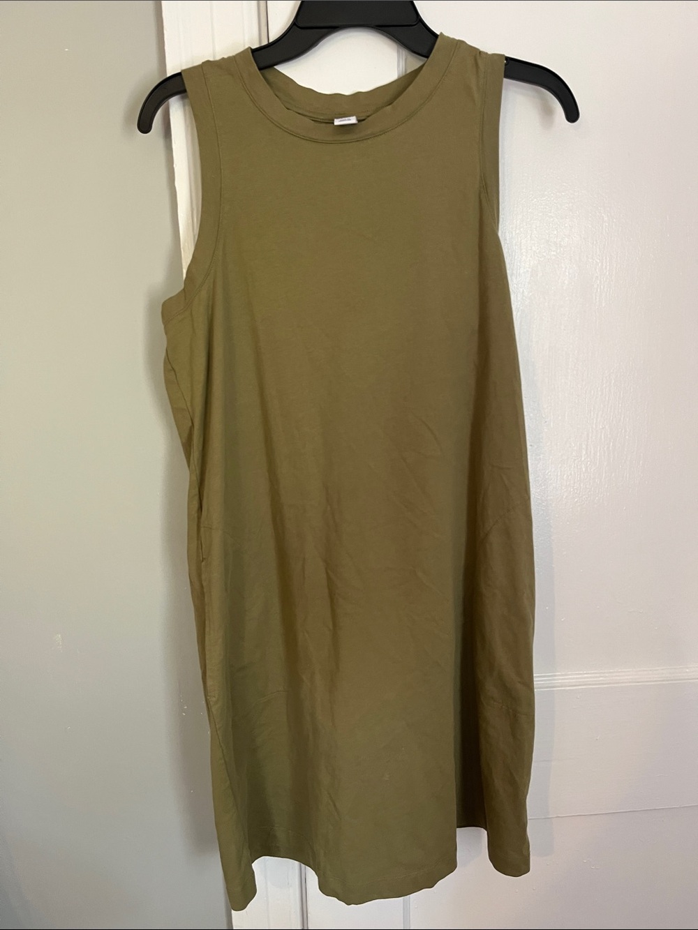 Old Navy Olive Green Sleeveless Shift Dress